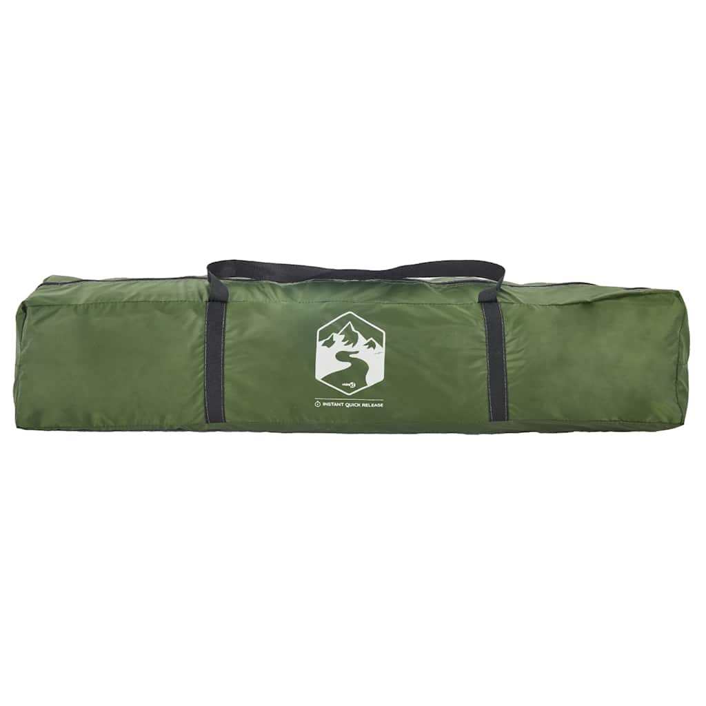 Tenda a Cupola da Campeggio 3 Persone Verde a Rilascio Rapido