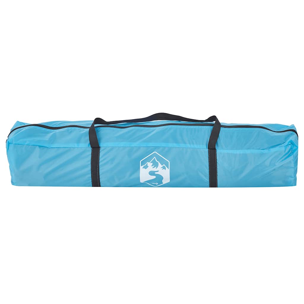 Tenda a Cupola da Campeggio 3 Persone Blu a Rilascio Rapido
