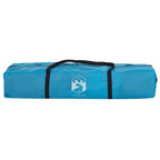 Tenda a Cupola da Campeggio 4 Persone Blu a Rilascio Rapido