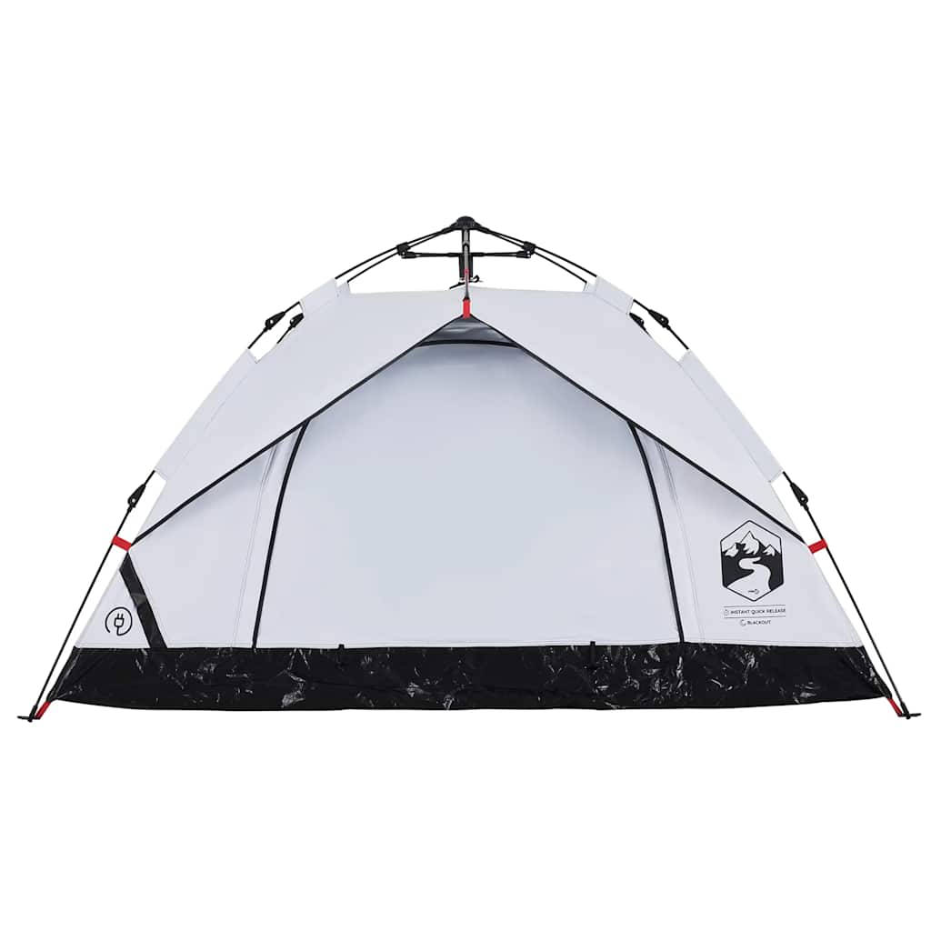 Tenda 2 Persone Bianca in Tessuto Oscurante a Rilascio Rapido