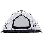 Tenda 3 Persone Bianca in Tessuto Oscurante a Rilascio Rapido