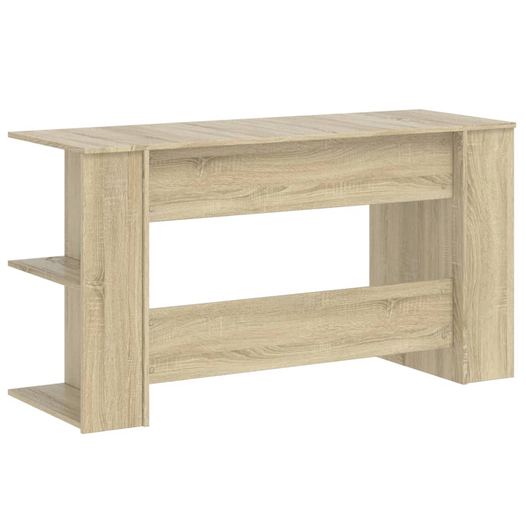 Scrivania Rovere Sonoma 140x50x75 cm in Legno Multistrato