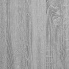Tavolino con Ruote Grigio Sonoma 50x30x55 cm Legno Multistrato