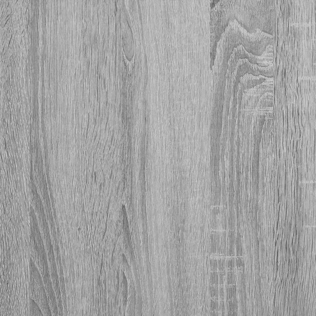 Tavolino con Ruote Grigio Sonoma 50x30x55 cm Legno Multistrato