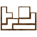 Mensola a Muro Rovere Fumo 96x12x64 cm in Legno Multistrato
