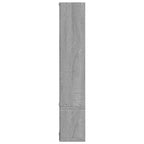 Mensola a Muro Grigio Sonoma 96x12x64 cm in Legno Multistrato