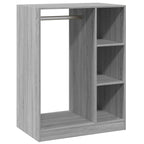 Armadio Grigio Sonoma 77x48x102 cm in Legno Multistrato