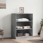 Armadio Grigio Cemento 77x48x102 cm in Legno Multistrato