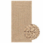 Tappeto ZIZUR 60x110 cm Aspetto Iuta per Interni ed Esterni