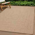 Tappeto ZIZUR 80x200 cm Aspetto Iuta per Interni ed Esterni