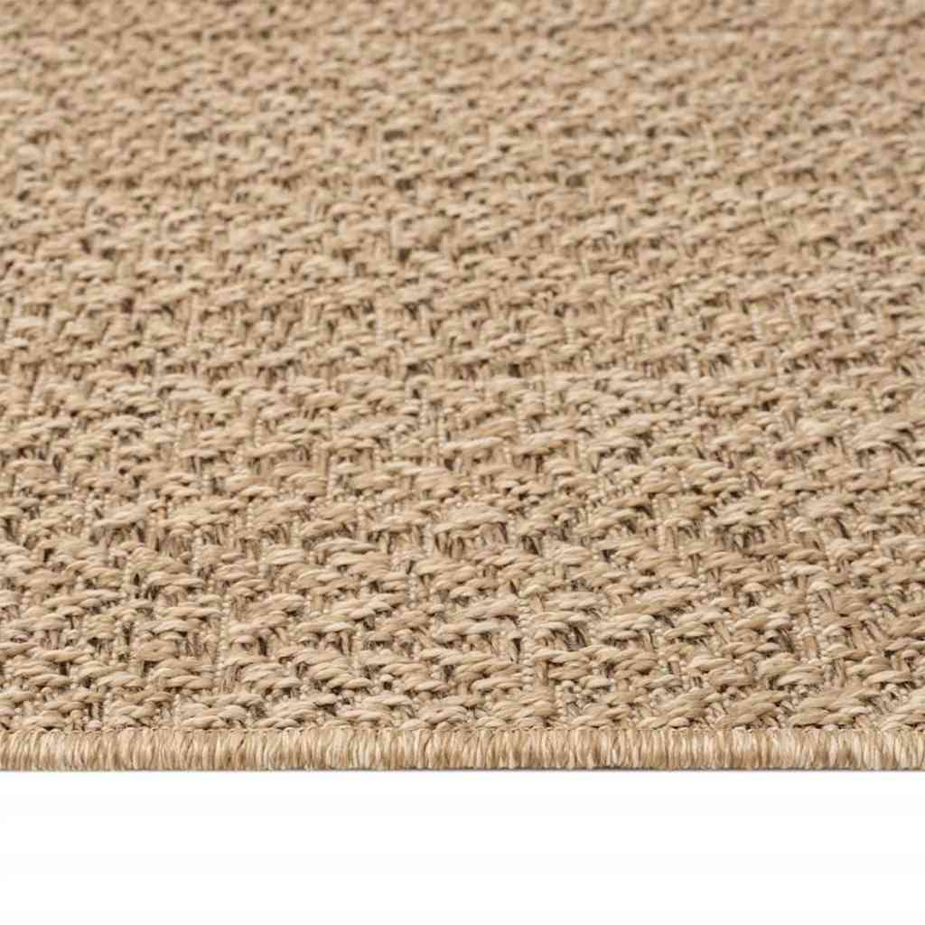 Tappeto ZIZUR 80x250 cm Aspetto Iuta per Interni ed Esterni