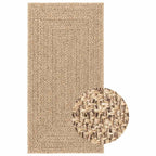 Tappeto ZIZUR 100x200 cm Aspetto Iuta per Interni ed Esterni