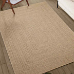 Tappeto ZIZUR 200x200 cm Aspetto Iuta per Interni ed Esterni