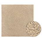 Tappeto ZIZUR 200x200 cm Aspetto Iuta per Interni ed Esterni