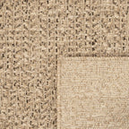 Tappeto ZIZUR 200x200 cm Aspetto Iuta per Interni ed Esterni