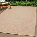 Tappeto ZIZUR 200x200 cm Aspetto Iuta per Interni ed Esterni