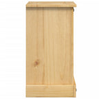 Comodino Corona 45x35x64 cm in Legno Massello di Pino