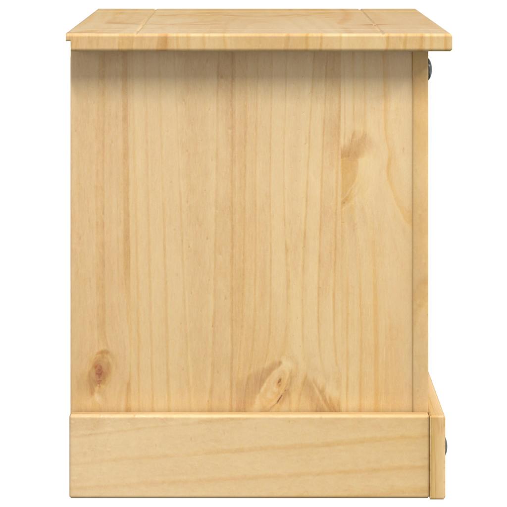 Comodino Corona 53x39x47 cm in Legno Massello di Pino