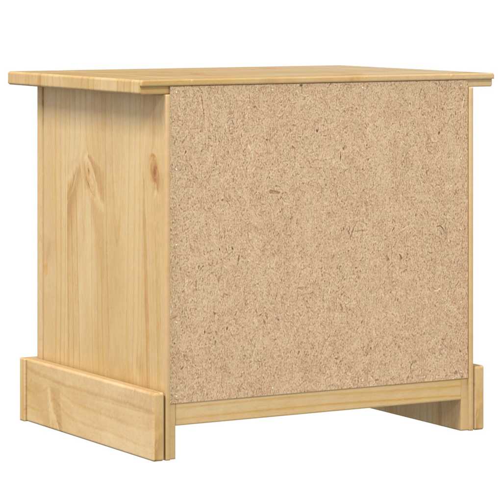 Comodino Corona 53x39x47 cm in Legno Massello di Pino