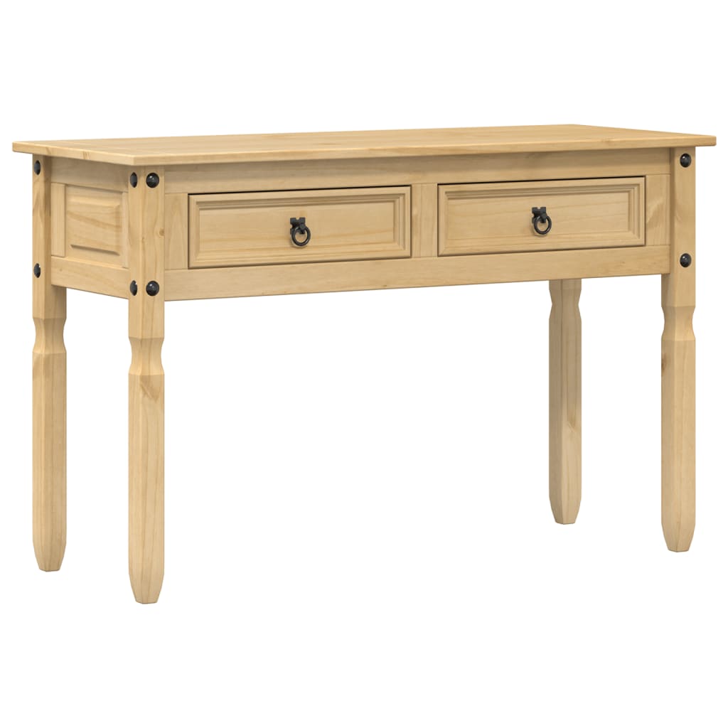 Tavolino Consolle Corona 115x46x73 cm in Legno Massello di Pino