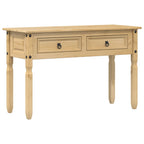 Tavolino Consolle Corona 115x46x73 cm in Legno Massello di Pino
