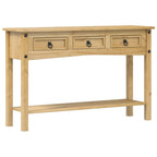 Tavolo Consolle "Corona" 114x34,5x73 cm in Legno Massello di Pino