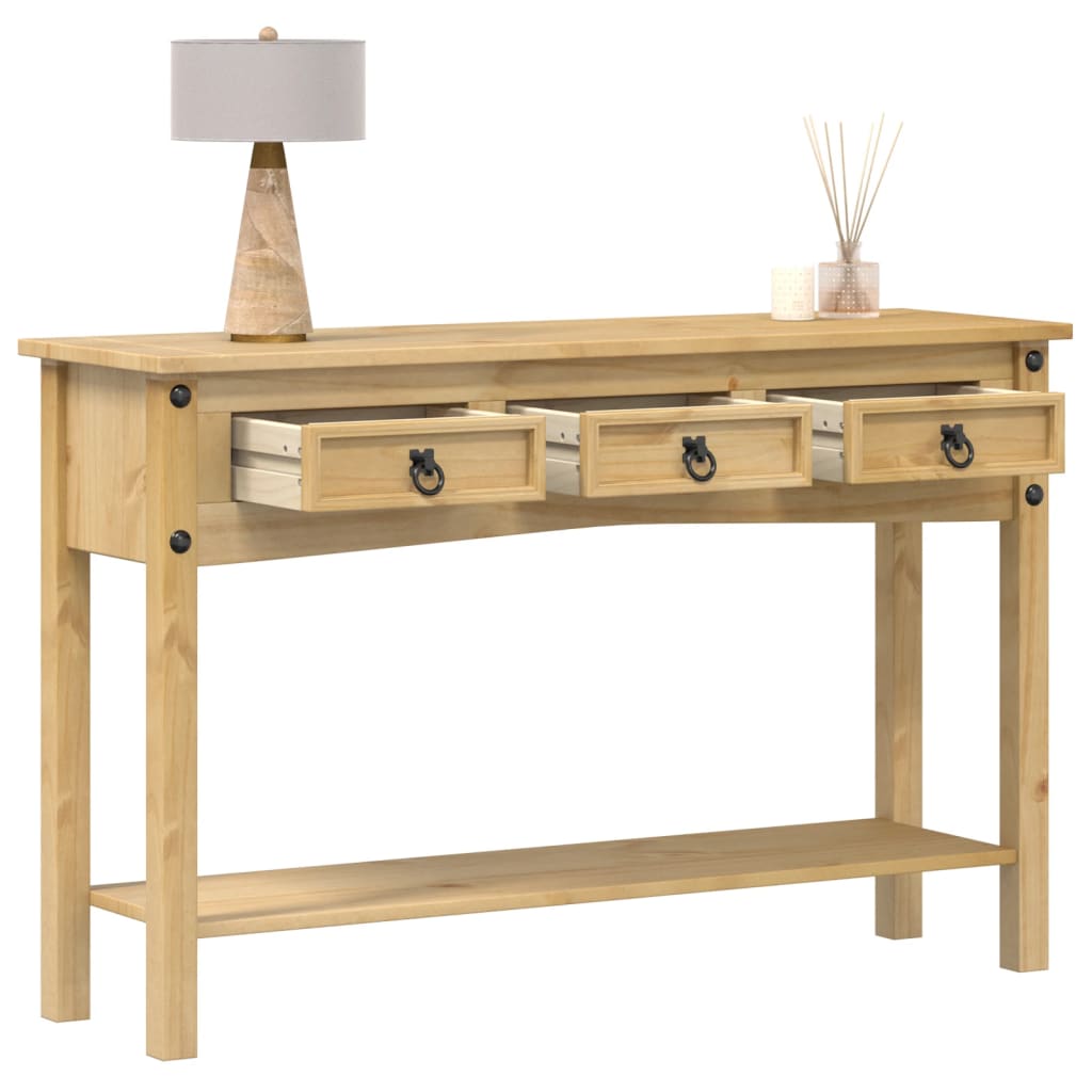 Tavolo Consolle "Corona" 114x34,5x73 cm in Legno Massello di Pino