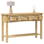 Tavolo Consolle "Corona" 114x34,5x73 cm in Legno Massello di Pino