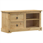 Mobile Porta TV Corona 100x40x52 cm in Legno Massello di Pino