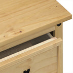 Toeletta Corona 110x47x75 cm in Legno Massello di Pino