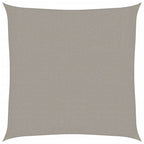 Vela Parasole 160 g/m² Quadrata Grigio Chiaro 3,6x3,6 m in HDPE