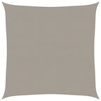 Vela Parasole 160 g/m² Quadrata Grigio Chiaro 4,5x4,5 m in HDPE