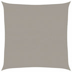 Vela Parasole 160 g/m² Quadrata Grigio Chiaro 5x5 m in HDPE