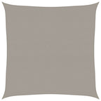 Vela Parasole 160 g/m² Quadrata Grigio Chiaro 6x6 m in HDPE