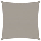 Vela Parasole 160 g/m² Quadrata Grigio Chiaro 7x7 m in HDPE
