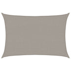 Vela Parasole 160 g/m² Rettangolare Grigio Chiaro 2x2,5 m HDPE