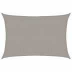 Vela Parasole 160 g/m² Rettangolare Grigio Chiaro 2x3 m in HDPE