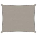 Vela Parasole 160 g/m² Rettangolare Grigio Chiaro 2,5x3 m HDPE