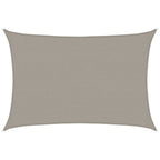 Vela Parasole 160 g/m² Rettangolare Grigio Chiaro 2,5x4 m HDPE