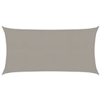 Vela Parasole 160 g/m² Rettangolare Grigio Chiaro 2,5x4,5m HDPE