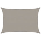 Vela Parasole 160 g/m² Rettangolare Grigio Chiaro 3x4 m in HDPE