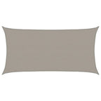 Vela Parasole 160 g/m² Rettangolare Grigio Chiaro 3x6 m in HDPE