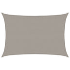 Vela Parasole 160 g/m² Rettangolare Grigio Chiaro 3,5x4,5m HDPE