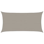 Vela Parasole 160 g/m² Rettangolare Grigio Chiaro 4x7 m in HDPE