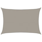 Vela Parasole 160 g/m² Rettangolare Grigio Chiaro 5x6 m in HDPE