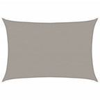 Vela Parasole 160 g/m² Rettangolare Grigio Chiaro 5x7 m in HDPE