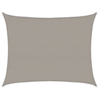 Vela Parasole 160 g/m² Rettangolare Grigio Chiaro 6x7 m in HDPE