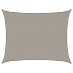 Vela Parasole 160 g/m² Rettangolare Grigio Chiaro 6x8 m in HDPE