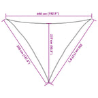 Vela Parasole 160 g/m² Triangolare 3,5x3,5x4,9 m in HDPE