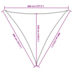 Vela Parasole 160 g/m² Triangolare 4x4x4 m in HDPE